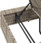 vidaXL - Ligbed - met - zwevend - kussen - poly - rattan - lichtgrijs