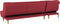 ALSTEN - Hoekslaapbank - Rood - Rechterzijde - 257 cm - Polyester