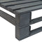 vidaXL - Tuinhoekbank - pallet - hout - grijs