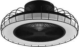 Reality Sandfjord - Plafondventilator met verlichting - 30 W LED dimbaar - Mat zwart