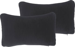GUDARI - Sierkussen set van 2 - Zwart - 30 x 50 cm - Polyester