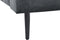 GUERET - Chaise longue - Grijs - Symmetrisch - Fluweel