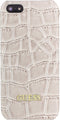 Guess Croco Back Cover - Geschikt voor Apple iPhone 5/5S - Shiny Beige