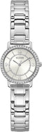 Guess Dames Horloge GW0468L1 Staal Quartz met Zilverkleurige Wijzerplaat en Zirkonia 32mm