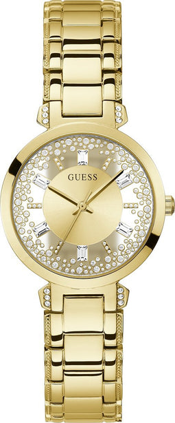 Guess Dames Horloge GW0470L2 Staal met Geelgouden Plating Quartz 38mm