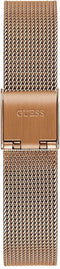 Guess Dames Horloge GW0534L2 Staal met Geelgouden Plating Quartz Zirkonia en met Meshband