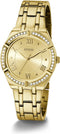 Guess GW0033L2 dames horloge 36 mm - Goudkleurig