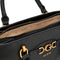 GUESS Handtas Schoudertas Malva Girlfriend Satchel Black Zwart