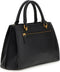 GUESS Handtas Schoudertas Malva Girlfriend Satchel Black Zwart