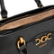 GUESS Handtas Schoudertas Malva Girlfriend Satchel Black Zwart