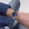 Guess Heren Horloge GW0265G7 Staal Quartz met Donker Blauwe Wijzerplaat