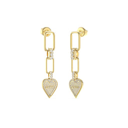 Guess - JUBE03247JWYGT/U - Oorbellen - Dames - Roestvrij staal en Zirkonia