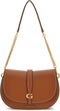 Guess Kuba Triple Compartment Schoudertas Dames - Cognac - One Size