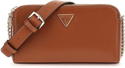 GUESS Schoudertas Daryna Status Crossbody Cognac Bruine