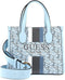 GUESS - Silvana Two Compartment Mini Tote - Ice Blue Logo