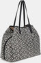 Guess Vikky II Large Tote Dames Shopper - Zwart - One Size