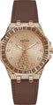 Guess Watches GW0547L2 Horloge Roségoud Bruin