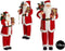 Krist+ Kerstman decoratie pop - 44 x 30 x 110 cm - polyester - staand - kerst figuur/beeld