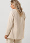Object Objsigrid L/s Blazer - Klassieke blazer - Omkeerbare hals - Zand - Maat 40