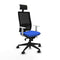 Bureaustoel met hoofdsteun Piqueras y Crespo 4B066N1 Blauw
