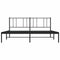 vidaXL - Bedframe - met - hoofdbord - metaal - zwart - 183x213 - cm