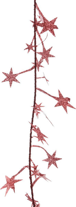 Guirlande lametta d16h270 cm rood