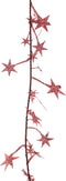 Guirlande lametta d16h270 cm rood