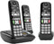 Gigaset A735A - DECT-telefoon - 3 handsets met antwoordapparaat en handsfree (3 stuks)