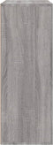 vidaXL - Dressoir - 60x31x84 - cm - bewerkt - hout - grijs - sonoma