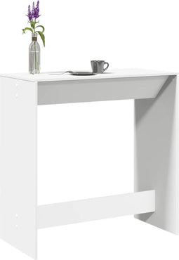 vidaXL - Bartafel - 102x50x103,5 - cm - bewerkt - hout - wit