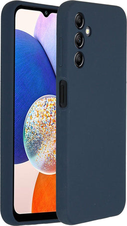 Accezz Samsung Galaxy A14 (5G) - Liquid Silicone Backcover - Schokabsorberend - Donkerblauw