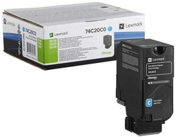 Lexmark 74C20C0 - Toner - Origineel - Cyan