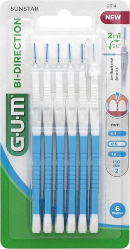 GUM® BI-DIRECTION | 0.9 | 6 stuks