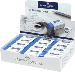 Gum Faber-Castell stofvrij blauw | 24 stuks