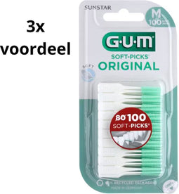 Gum Soft-Picks Regular - 3 x 100 stuks - Voordeelverpakking