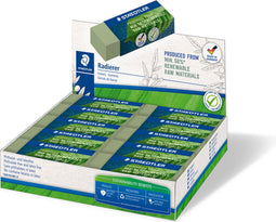 Gum staedtler eco 52680 65x23x10mm olijfgroen | 20 stuks