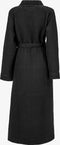 Heckettlane Badjas Wafel - Ochtendjas Unisex - 65% Gerecycled Katoen - Zwart - XL