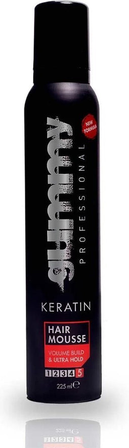 Gummy professional - HAIR MOUSSE - volume build & ultra hold - keratin