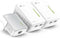 TP-Link TL-WPA4220T - Powerline adapter - AV600 - Wi-Fi kloon toets - (3 stuks)