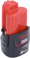 Milwaukee M12 B2 - Li-Ion Accu 12V 2.0 Ah - REDLINK™ intelligentie - Overbelastingsbeveiliging