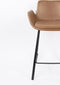 Zuiver Brit Counter Barkruk - Bruin - Leer - Set van 2