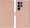 Selencia Samsung Galaxy S24 Ultra - Echt Lederen Bookcase - 3 Pashouders - Dusty Pink