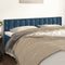 vidaXL - Hoofdborden - 2 - st - 80x5x78/88 - cm - fluweel - donkerblauw