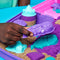 Kinetic Sand - Zeemeerminkoffer - 907g kinetisch zand met 7 gereedschappen - Groen Paars (1 stuk)