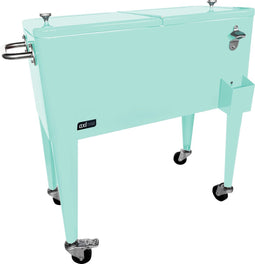 AXI Retro Cooler Mint - Koeler met wielen - 76L inhoud - Koelbox met aftapkraan