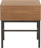J-Line bijzettafel Op Onderstel - hout/metaal - naturel