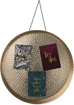 Gusta Wand-Decoratieschaal 38 Cm Goud/Aluminium