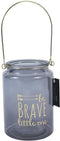 Gusta Waxinelichthouder Theelichthouder - Glas - Be Brave Little One - 10 x 15 cm - Cadeau Geboorte Kraamcadeau