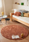 Rond Kinderkamer Vloerkleed Dot Chestnut Lorena Canals