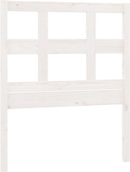 vidaXL - Hoofdbord - 105,5x4x100 - cm - massief - grenenhout - wit